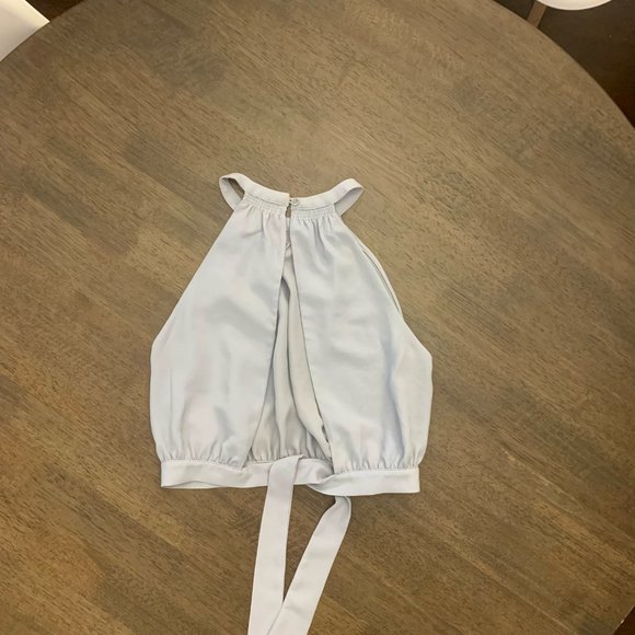 Aritzia Wilfred Cadence blouse - cropped halter back with open back - Picture 10 of 13